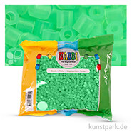 NABBI Bügelperlen - 6000 Stück, 5x5 mm 2,5 mm | Neongrün