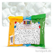 NABBI Bügelperlen - 6000 Stück, 5x5 mm 2,5 mm | Weiß