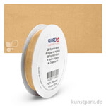 Organza-Band - 10 mm Breite - 10 m Länge Einzelfarbe | Hellbraun