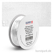 Organza-Band - 25 mm Breite - 5 m Länge Einzelfarbe | Weiß