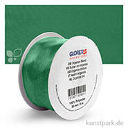 Organza-Band - 38 mm Breite - 5 m Länge Einzelfarbe | Dunkelgrün