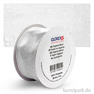 Organza-Band - 38 mm Breite - 5 m Länge Einzelfarbe | Weiß