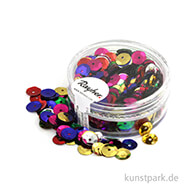 Pailletten Gewölbt - 6 mm - 6 g Dose Farbe | Gemischt