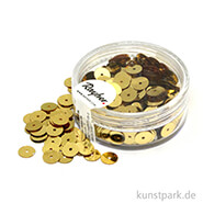 Pailletten Glatt - 6 mm - 6 g Dose Farbe | Gold