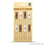 Paper Clips - Love, 8 Stück sortiert Schwarz