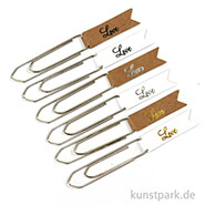 Paper Clips - Love, 8 Stück sortiert 