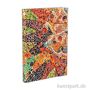 PAPERBLANKS Notizbuch - Gaudis Mosaike Sonne, Blanko, 125 x 180 mm 