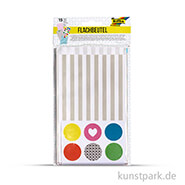 Papiertüten bunt flach, 130x200 mm, 25 Stück 