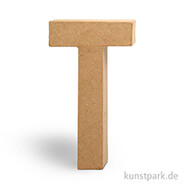 Pappmaché-Buchstaben - handgearbeitet 20,5 cm Einzeln | T