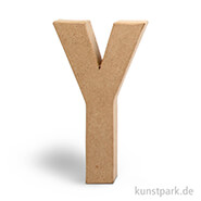 Pappmaché-Buchstaben - handgearbeitet 20,5 cm Einzeln | Y