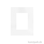 Passepartout Rahmen, Weiß außen 20 x 30 cm / innen 12,5 x 17,5 cm