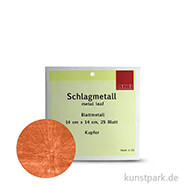 Passione Schlagmetall 14 x 14 cm | Kupfer - 25 Blatt, lose