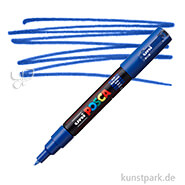 POSCA Marker PC-1MR - extrafein 0,7 mm Einzelstift | Gletscherblau