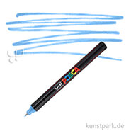 POSCA Marker PC-1MR - extrafein 0,7 mm Einzelstift | Metallic Blau