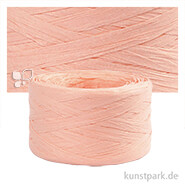 Raffiabast aus Papier, 7 mm x 100 m Einzelfarbe | Hellrosa
