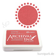 Ranger Archival Ink Stempelkissen Einzelfarbe | Rote Geranie