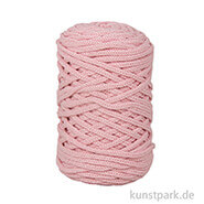 Braidy Recycling Garn, geflochten für Makramee, 250 g 4 mm | Puderrosa