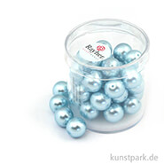 Renaissance Glaswachsperlen - 10 mm - 35 Stück Dose | Hellblau