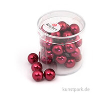 Renaissance Glaswachsperlen - 10 mm - 35 Stück Dose | Klassikrot