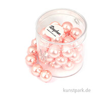 Renaissance Glaswachsperlen - 10 mm - 35 Stück Dose | Muschelrosa