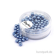 Renaissance Glaswachsperlen - 4 mm - 85 Stück Dose | Azurblau