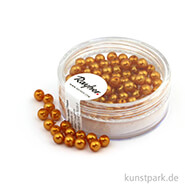 Renaissance Glaswachsperlen - 4 mm - 85 Stück Dose | Goldgelb