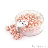 Renaissance Glaswachsperlen - 4 mm - 85 Stück Dose | Muschelrosa