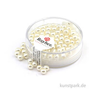 Renaissance Glaswachsperlen - 4 mm - 85 Stück Dose | Weiß