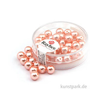 Renaissance Glaswachsperlen - 6 mm - 45 Stück Dose | Muschelrosa