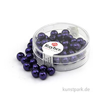 Renaissance Glaswachsperlen - 6 mm - 45 Stück Dose | Pflaume