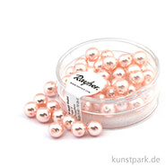 Renaissance Glaswachsperlen - 6 mm - 45 Stück Dose | Rosé