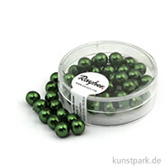 Renaissance Glaswachsperlen - 6 mm - 45 Stück Dose | Smaragd