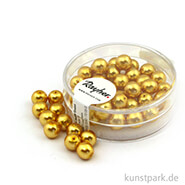 Renaissance Glaswachsperlen - 6 mm - 45 Stück Dose | Sonnengelb