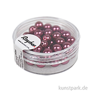 Renaissance Glaswachsperlen - 6 mm - 45 Stück Dose | Bordeaux
