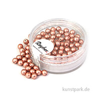 Renaissance Glaswachsperlen matt - 4 mm - 85 Stück Dose | Antikrosé