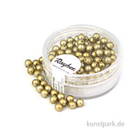 Renaissance Glaswachsperlen matt - 4 mm - 85 Stück Dose | Gold