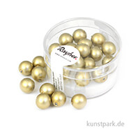 Renaissance Glaswachsperlen matt - 8 mm - 25 Stück Dose | Gold