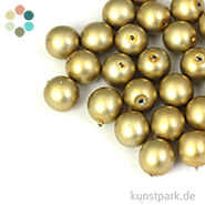 Renaissance Glaswachsperlen matt - 8 mm - 25 Stück 