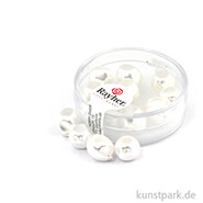 Renaissance-Perle - 9 mm - 13 Stück Schneeweiß