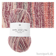 Rico Sockenwolle - Earth Wind Fire 4-fädig, 100g, 400m Farbe | Berry