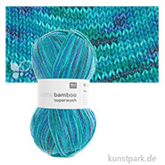 Rico Sockenwolle - Superba Bamboo 4-fädig, 100g, 420m Farbe | Aqua