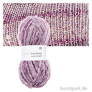 Rico Sockenwolle - Superba Bamboo 4-fädig, 100g, 420m Farbe | Beere-Lila