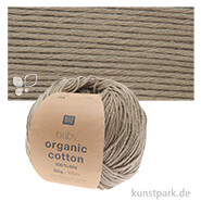 Rico Wolle - Baby Organic Cotton, 100% Baumwolle, 50g, 150m Farbe | Taupe