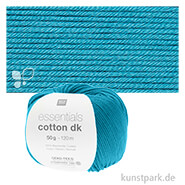 Rico Wolle - Essentials Cotton dk, 100% Baumwolle, 50g, 120m Farbe | Dunkelpetrol