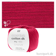 Rico Wolle - Essentials Cotton dk, 100% Baumwolle, 50g, 120m Farbe | Kirsch