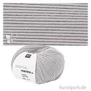 Rico Wolle - Essentials Merino dk, 100% Wolle, 50g, 120m Farbe | Silbergrau