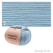 Rico Wolle - Essentials Organic Cotton aran, 100% Baumwolle, 50g, 90m Farbe | Blau