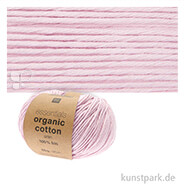 Rico Wolle - Essentials Organic Cotton aran, 100% Baumwolle, 50g, 90m Farbe | Blütenrosa