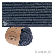 Rico Wolle - Essentials Organic Cotton aran, 100% Baumwolle, 50g, 90m Farbe | Nachtblau