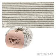 Rico Wolle - Essentials Organic Cotton aran, 100% Baumwolle, 50g, 90m Farbe | Silber